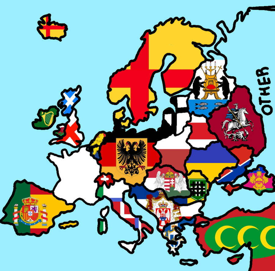 Alternate history map of Europe by dangandon on DeviantArt
