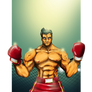 Kick boxer warrior
