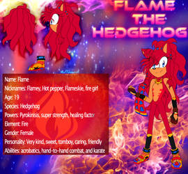 Flame reference sheet