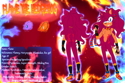Flame the Hedgehog reference 2020