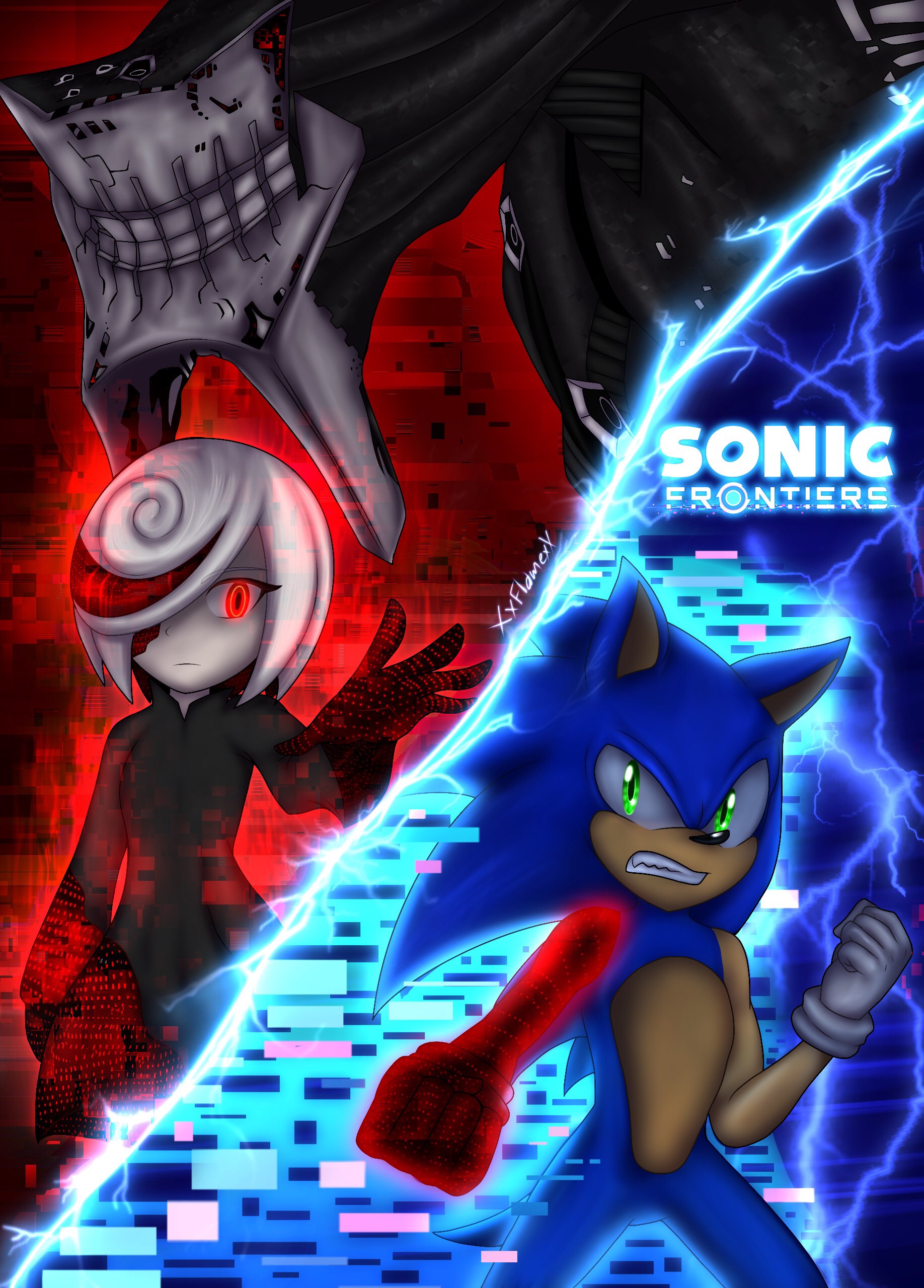 Sonic x Super Sonic redraw by XxFlamexX14 on DeviantArt