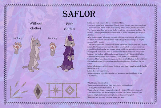 Reference of Saflor