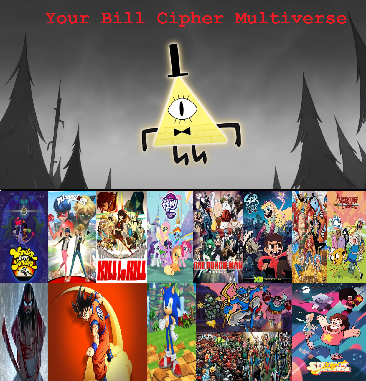 Bill Cipher's Merged Multiverse by lightyearpig on DeviantArt