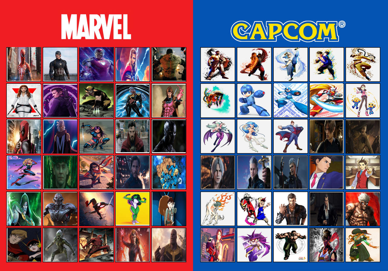 My Marvel Vs Capcom 4 Roster by lightyearpig on DeviantArt