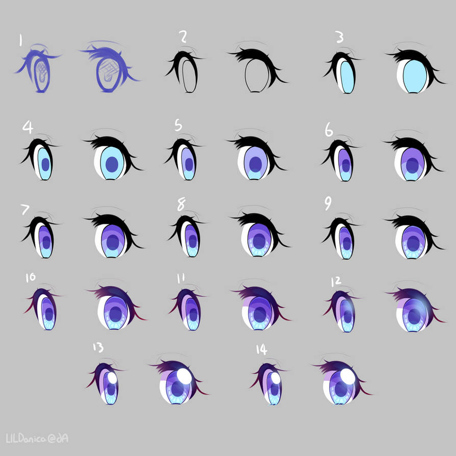 Cell Shade Eye Tutorial by LiilDanica on DeviantArt