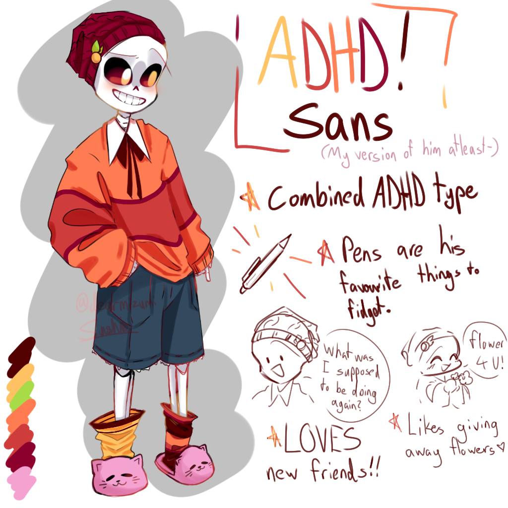 Adhd Deviantart ADHD!Sans (Aned) by Mizuber on DeviantArt