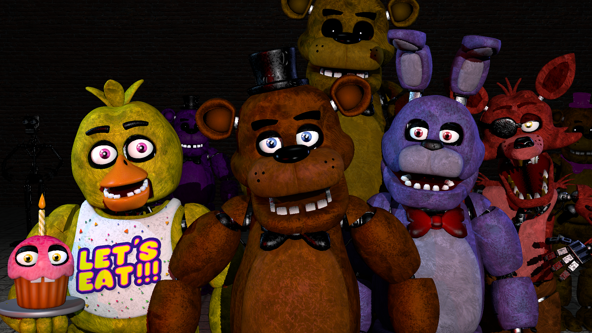 Remake Fnaf 1 Animatronics by Minecraftmichas3 on DeviantArt