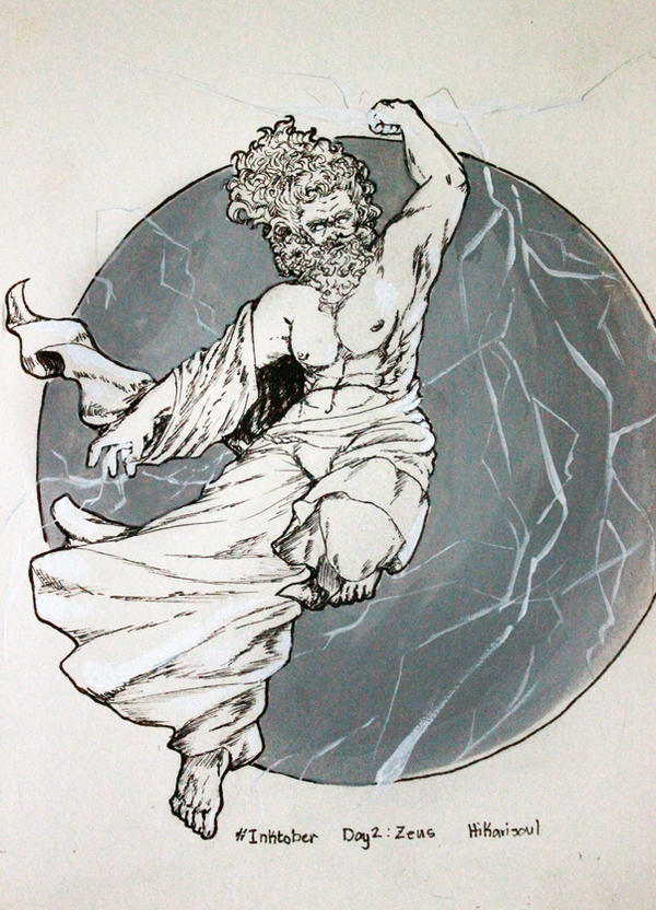 INKTOBER2016 D2: Zeus