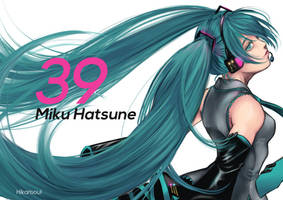 [HUION+CLIP STUDIO TEST] 39 Hatsune Miku