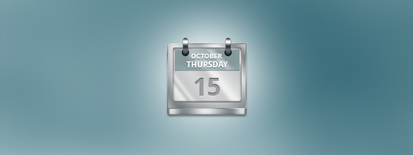 Simple Steel Calendar Icon
