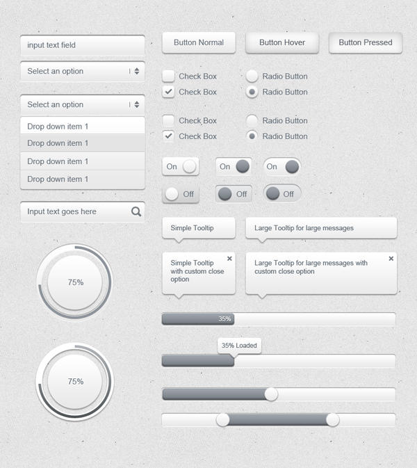 Simple UI Kit by wasimshahzad on DeviantArt