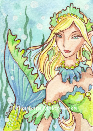 ACEO - Toxic Mermaid