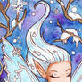 ACEO Winter Fairy