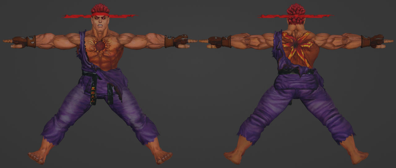 Evil Ryu Throw Pose XPS AW Evil Ryu by 1Vote4Sake on DeviantArt