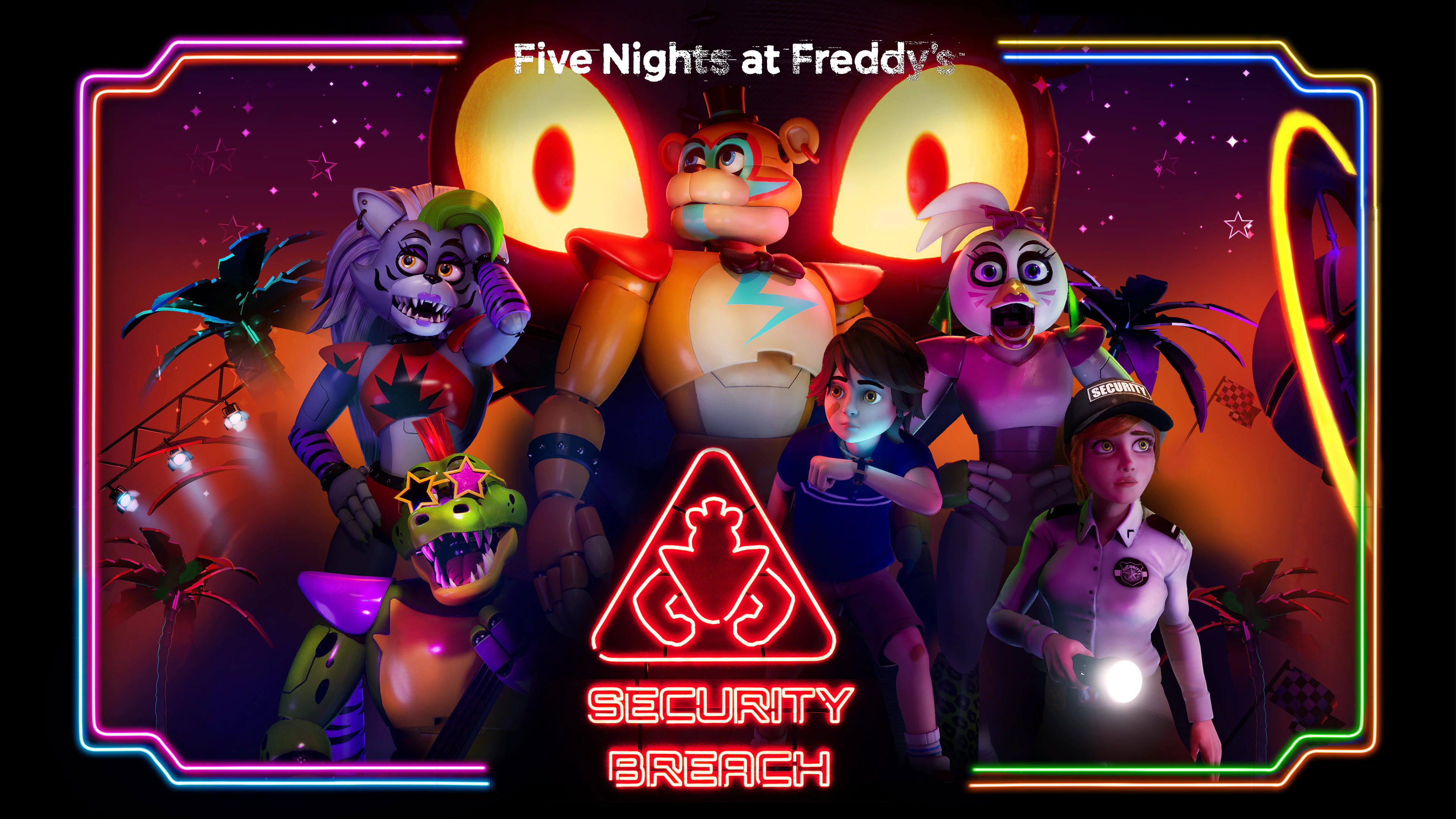 Download Fnaf Security Breach Background Posters Of Characters In