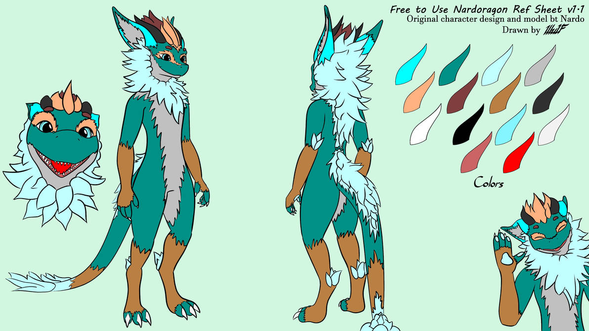 Azure the Nardoragon (Ref Sheet) by JakAndDaxter01 on DeviantArt