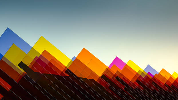 Color Mountains Wide Wallpaper