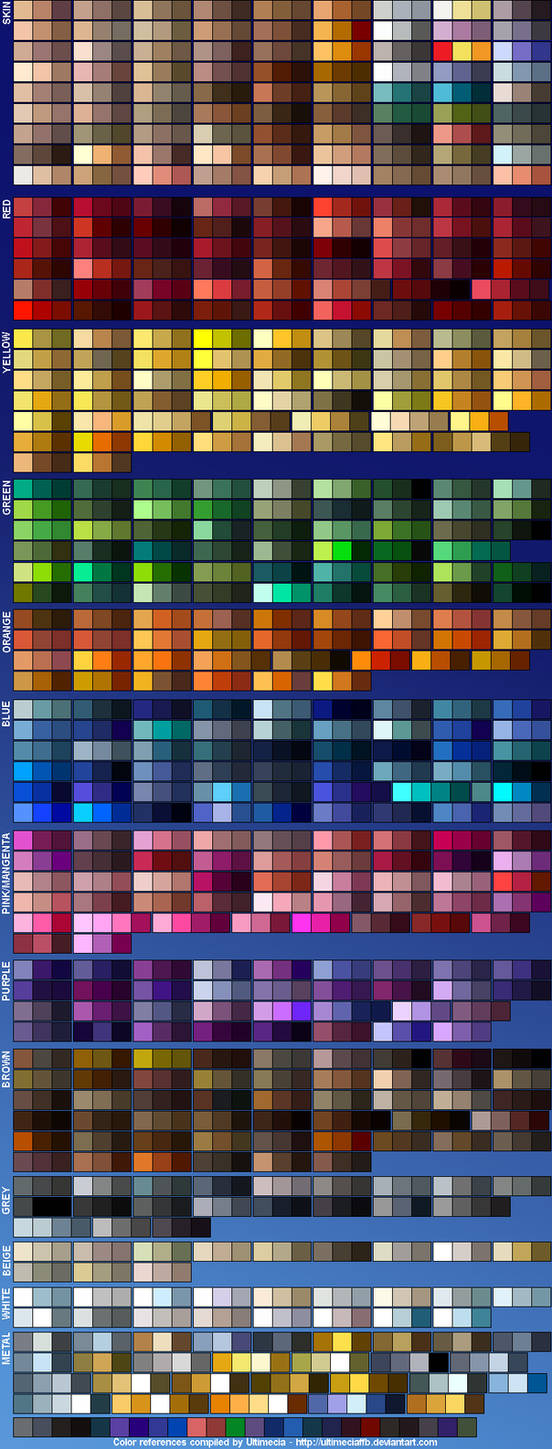 Objects Color Reference Image Color References 4 by UltimeciaFFB on DeviantArt