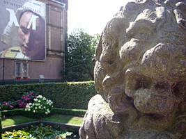 Lion and small garden