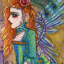 Peacock Angel ACEO