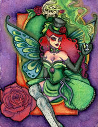 Art Nouveau Absinthe Fairy by howsoonisnever