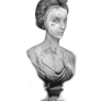 Female Marble Statue Bust Stock