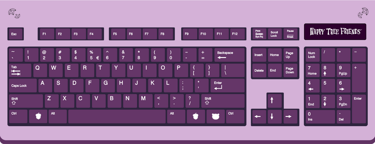 Keyboard Deviantart HTF-Themed US English Keyboard Model 2 Design by KaplanBoys214 on ...