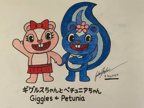 Giggles-chan and Petunia-chan