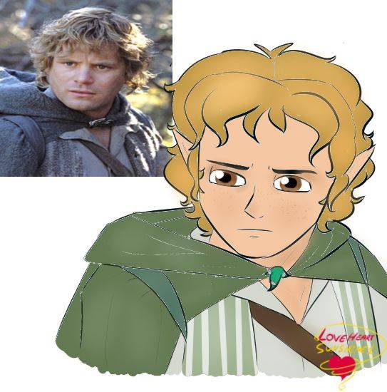 Samwise Gamgee Face Redraw by Loveheartsunshine1 on DeviantArt Samwise Gamgee Face Redraw by Loveheartsunshine1 on DeviantArt