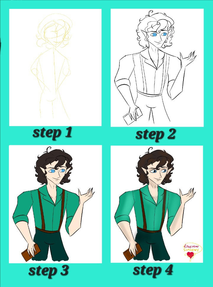 Frodo Simple How to Draw Frodo Baggins by Loveheartsunshine1 on DeviantArt