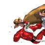 Santaman versus giant Rodent