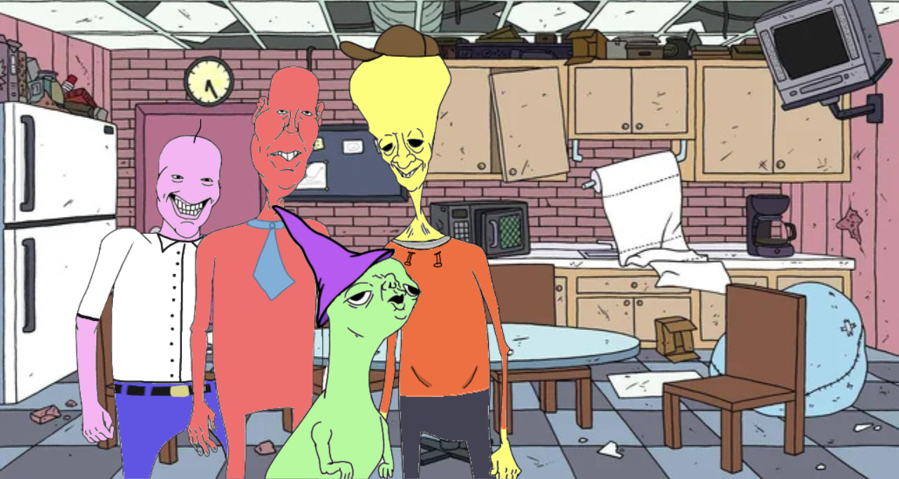 Meatcanyons Mr beast as smiling friends characters