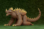 Anguirus clay doh edited by EEEnt-OFFICIAL