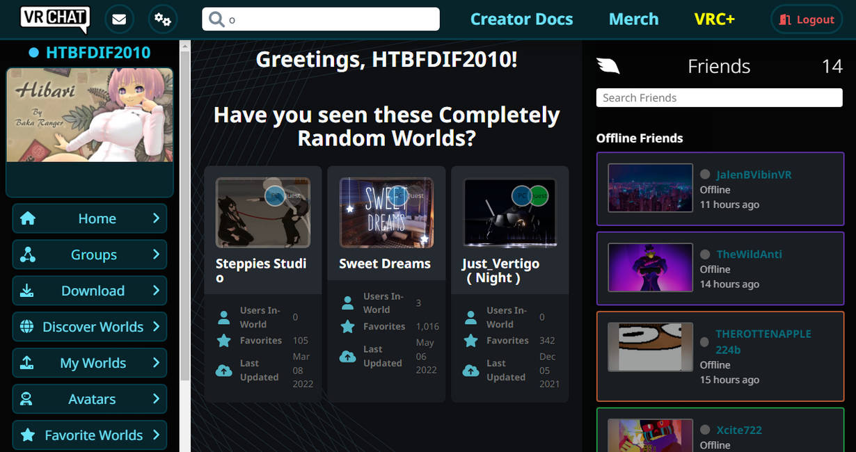 Vrchat Computer My Vrchat Profiles by HTBFDIF2010 on DeviantArt