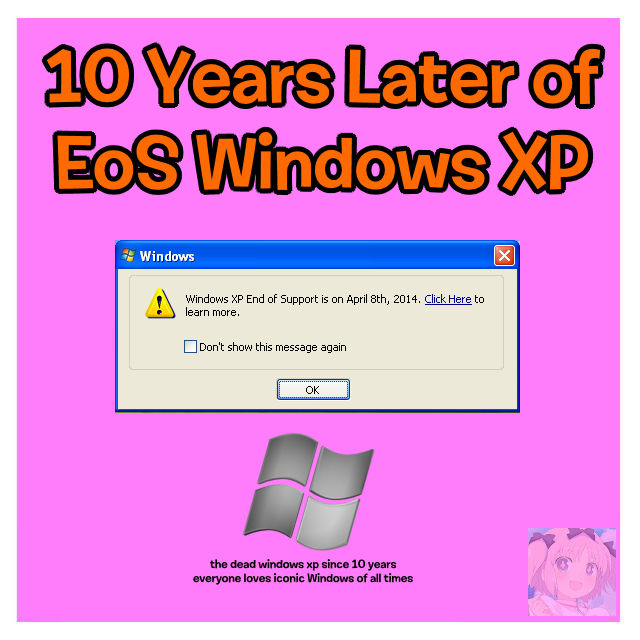Windows XP End of Support/Life 10 Years Later by HTBFDIF2010 on DeviantArt