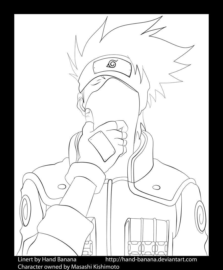 Kakashi is the truth Lineart