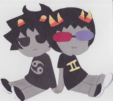 Karkat and Sollux by Sapphirepony