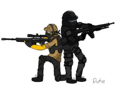 Tower Defense Simulator Art For John and Snipe. by darter1234 on