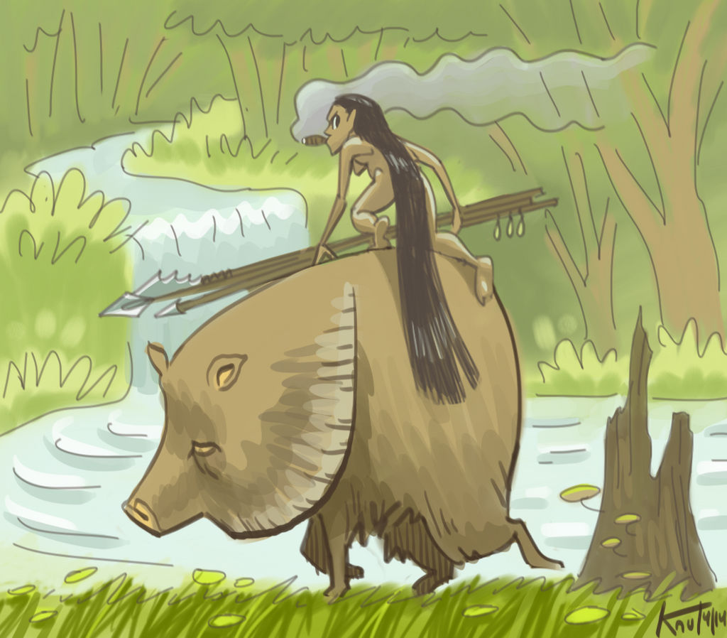 Caipora Inseto Caipora-Sketch by kittyninjafish on DeviantArt