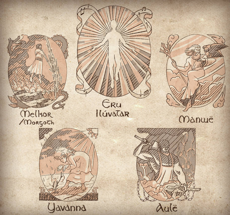 LotR Commission - Valar by kittyninjafish on DeviantArt