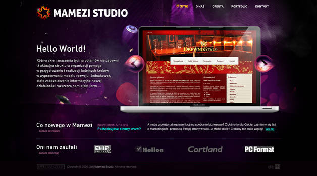 Mamezi Studio, website v1