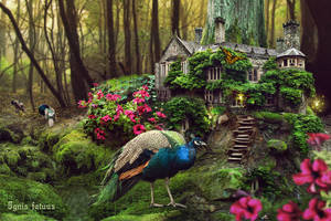 Fairytale forest house by IgnisFatuusII