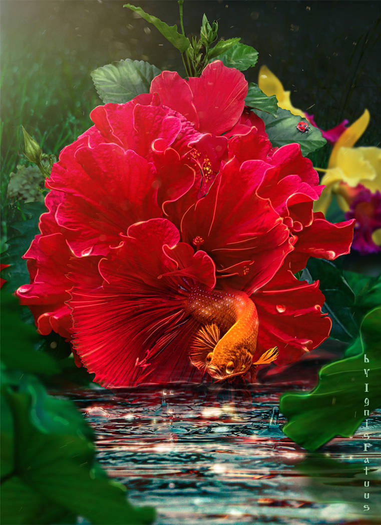 the flower came alive by IgnisFatuusII