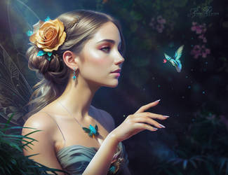 Fairy with bird