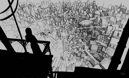 Steampunk City Sketch