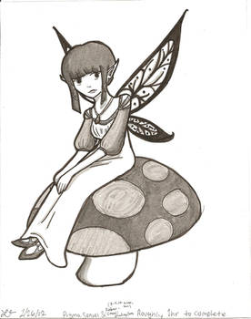 Fairy on a Toadstool