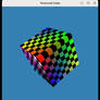 Opengl - colorful checkered cube