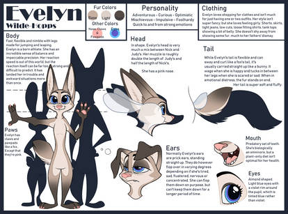 Evelyn Wilde-Hopps Reference Sheet