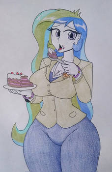 Celestia golosa (por las tortas y dulces)