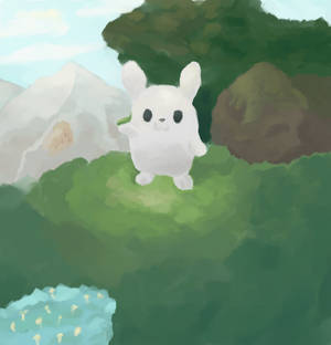 Rabbit painting